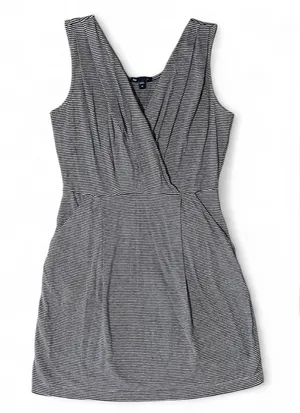 📶 Gap Gray & Navy Striped Mini Dress~Women’s XS thumbnail 2