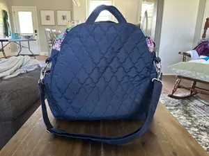 Cinda B Quilted Tennis Tote Blue thumbnail 4