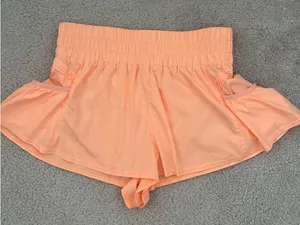 Free People Get Your On Flirt Shorts Coral thumbnail 2