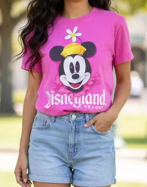 WALT DISNEY RESORT Women’s Minnie Mouse Disney Drop Shoulder Graphic Tee thumbnail 1