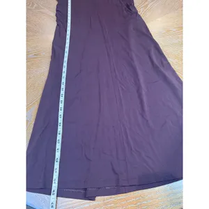 Spanx Sleek Jersey Crewneck Ruched Midi Dress Sleeveless Brown Sz Medium 21831R‎ thumbnail 9