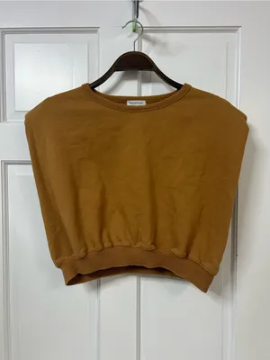 Crescent Cropped Top 
in Caramel thumbnail 5