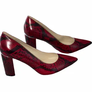 NEW MARC FISHER SNAKE PRINT Pump Heel Sandal Slip On thumbnail 9