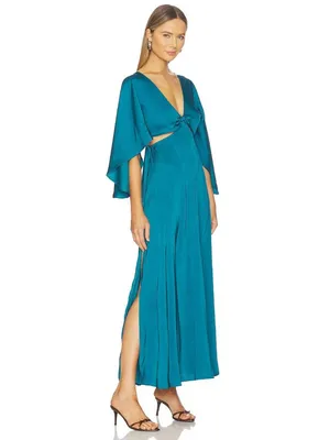Boamar Avalon Cut Out Maxi Dress Emerald Womens Size Small thumbnail 2