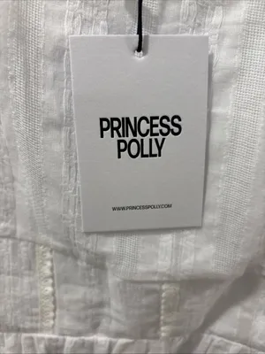 Princess Polly Curve Women’s Lorinda Mini Dress Size 20 White NWT Sorority Rush thumbnail 2