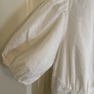 Endless Rose‎ Lace Trim Puff Sleeve Minidress White Sz S Coquette Cottage Core thumbnail 5
