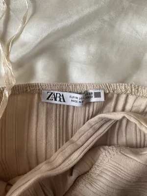 ZARA BODYSUITS | RIBBED HALTER BODYSUIT Sand thumbnail 7