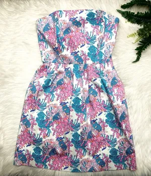 Vineyard Vines Ocean Life Strapless Dress 2 thumbnail 1