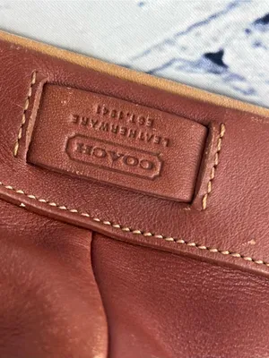 Vintage Coach Hamptons Leather Tote Bag 7515 Chestnut Brown Business Carryall thumbnail 3
