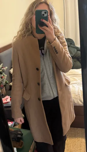 Uniqlo Women's Camel Trench Coat thumbnail 1