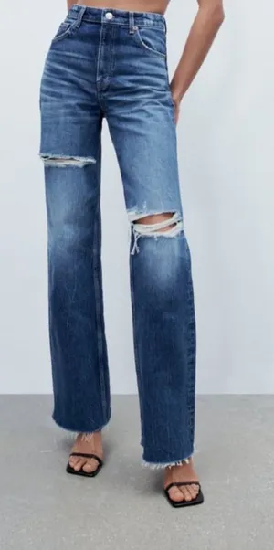 ZARA Wide Leg Jeans thumbnail 1
