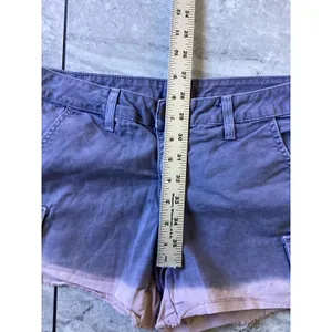 Splendid Womens Ombre Dip Dye Cargo Shorts Purple Pink Frayed Hem Size 6 thumbnail 3