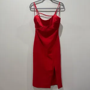 New! Likely Lorna Midi Dress‎ Scarlet Red Size 8 thumbnail 3