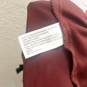 Wild Fable Maroon Corset Crop Smocked Back Tank Top thumbnail 8