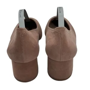Steve‎ Madden Womens Tour Classic Pump Shoes Camel Suede Block Heels Size 6.5 thumbnail 4