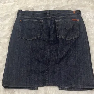 7 For All Mankind Roxy Denim Jean Skirt Y2K Minimalist Capsule 32 14 thumbnail 3