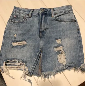 Free People Jean Skirt Mini thumbnail 1