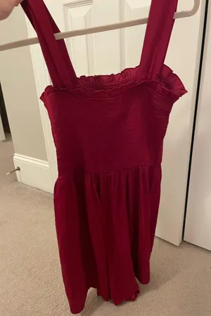 Boutique Red Romper thumbnail 3