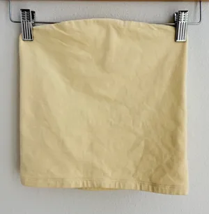 Brandy Melville Pale Yellow Strapless Tube Top Made in Ital thumbnail 1