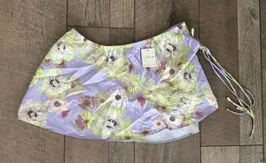 Free People NWT Intimately Lace and Silk Floral Mini Skirt thumbnail 1