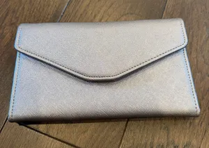 Zoppen RFID Blocking Travel Passport Wallet Tri-fold Holder Silver - C4-076 thumbnail 1