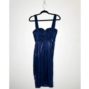 House of CB Loulou Dress Women's Blue Size Small thumbnail 4