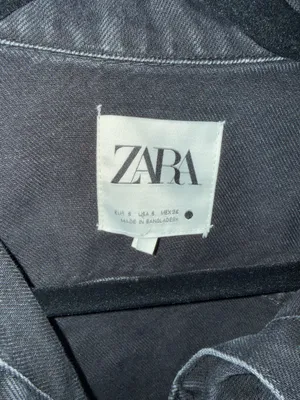 ZARA Denim Dress Long Sleeve thumbnail 3
