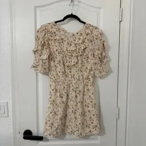 Reformation Malachi Dress Mini Ruffle Mini Dress Size 6 thumbnail 5