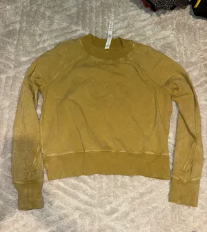 lululemon athletica Mustard Yellow Crewneck Sweatshirt thumbnail 1