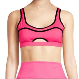 Beach Riot Moxie Cutout Sports Bra Padded Athletic in Radiant Orchid Size XS thumbnail 1