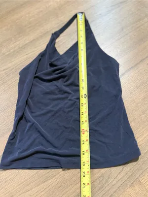 Anthropologie Cowl Neck Halter Top Size XS thumbnail 2