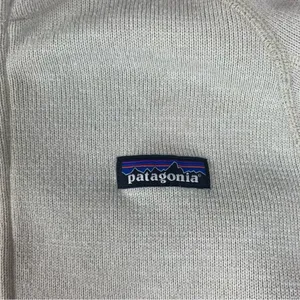Patagonia women's medium better sweater off white cream 1/4 zip pullover outdoor thumbnail 4