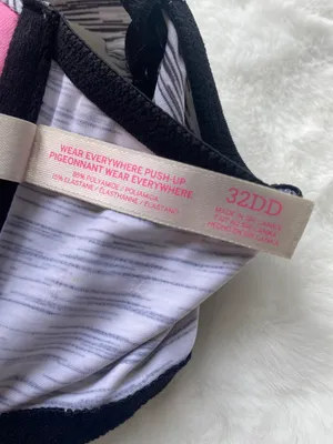 Victoria's Secret PINK Women's Wear Everywhere Push-Up Bra Heather Gray, 32DD thumbnail 8
