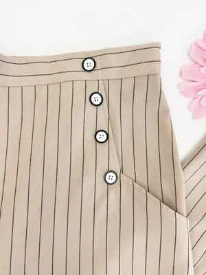 Hell Bunny 30s 40s Caspian Beige Stripe Swing Sailor Trousers Retro Pinup thumbnail 8