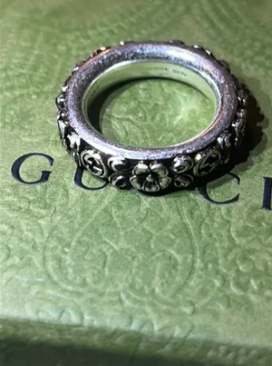 Interlocking G Flower Ring AG925 thumbnail 8
