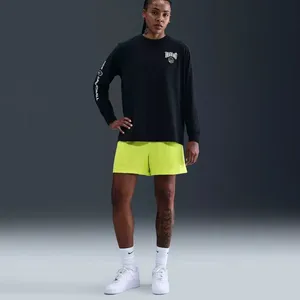 Nike Women's Essential Dri-Fit 4" Mesh Basketball Shorts in Cyber size XS NWT thumbnail 4