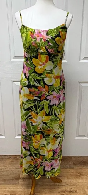 AUW Secret Charm Floral Tropical Print Maxi‎ Dress - Size XL - NEW With Tags. thumbnail 1