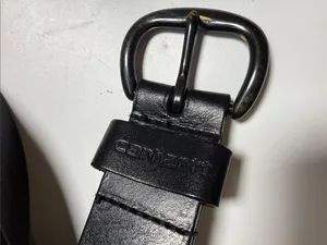 Carhartt Women’s Bridle Leather Debossed Keeper (Black) Belt Sz L thumbnail 2