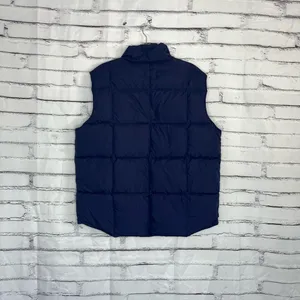 Lands’ End Violet Purple Puffer Vest Jacket Button Up Size Women’s Large Fall thumbnail 10