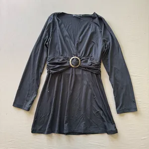 Vintage Simply Irresistible Ruched Ring V-Neck Tunic Top thumbnail 1