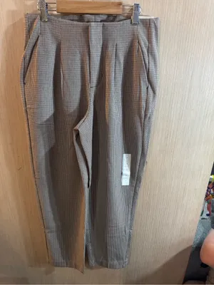 Women’s A New Day High Rise Tapered Leg Classic Houndstooth Pants Size 6 NWT thumbnail 2