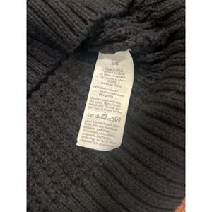 J.Crew Black Textured Knit Balloon Sleeve V-Neck Sweater L thumbnail 6