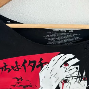 Ripple Junction Naruto Sasuke Itachi Uchiha Manga Off the Shoulder Tee thumbnail 3