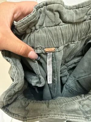 Free People Ready To Run Paperbag Pants Olive Green Size M thumbnail 3