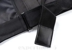 Sports Bras Women's Short Tank Top Zipper Front XL Adjustable Straps black gym thumbnail 6