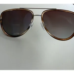 Quay All In Mini Aviator Sunglasses Gold Tortoise Brown Fade Beach Resort thumbnail 3