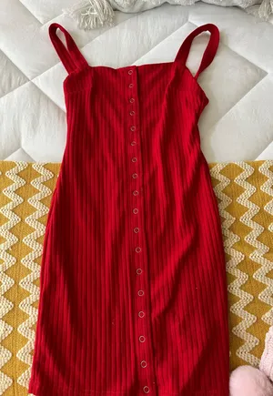 Sabo Skirt Red Ribbed Bodycon Dress thumbnail 5