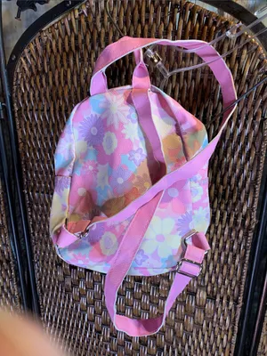 Jessica Simpson Floral Backpack Purse thumbnail 4
