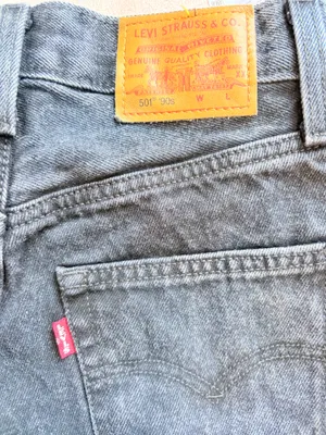 Levi's Black Jeans 501 90s Straight Leg 23 thumbnail 2