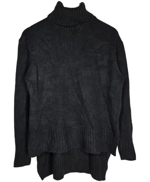 Joe Fresh Women's Small S P Black Acrylic‎ Turtleneck Sweater Long Sleeve thumbnail 1